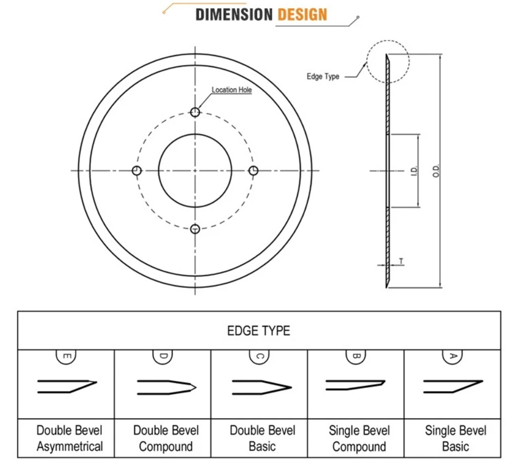 610mm Log Saw Blades, Toilet Paper Cutting Big Knife Blade, Tissue Cutter